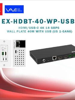 Vave-EX-HDBT-40-WP-USBC/Extender