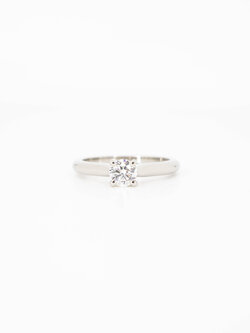 แหวน Cartier 1895 Solitaire ring with 0.31ct G VS1 Diamond Platinum950 ไซส์ 46# (Used)+กล่องและการ์ดและใบเซอร์ GIA