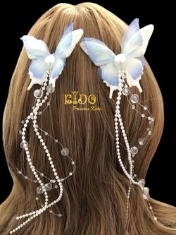 กิ๊บติดผม(หน้าร้านอยู่รัชดา)KF755 สีฟ้า มงกุฎเด็ก ประดับผม