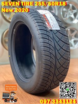 ยางลายซิ่ง Seven Tire 255/50R18 ยางลายนิตโต๊ะ ยางใหม่ปี2020 ยางนุ่มหนึบ