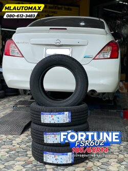 #NISSAN_ALMERA🛞 เปลี่ยนยาง #FORTUNE_FSR602_185/65R14