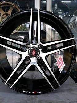 แม็กซ์ใหม่ Inforgred 5ก้านคู่ ขอบ17 กว้าง7.5 ออฟ40 ขนาด4รู100