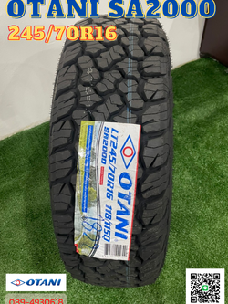 OTANI SA2000 245/70R16 ยางไทย คุณภาพดี ยางใหม่ปี2023 ราคาโปรโมชั่นพิเศษโทรสอบถามได้ค่ะ
