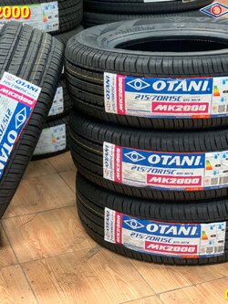 OTANI MK2000 215/70R15 ยางกระบะบรรทุกคุณภาพดี ยางใหม่ สมรรถนะสูง ยางผลิตปี2020 ราคาพิเศษพร้อมติดตั้งฟรี สนใจสอบถามเพิ่มเติมได้ค่ะ