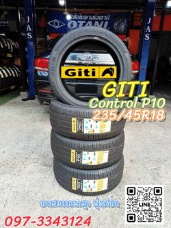 🚘#TOYOTA_CAMRY เปลี่ยนยางจีที 🛞 #GITI #ControlP10 235/45R18 ยางแบรนด์ประเทศสิงคโปร์ เทคโนโลยีการผลิตเยอรมัน