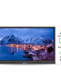 RAZR P-86U จอแอลอีดี ทัชสกรีน เส้นทแยงมุมยาว 85.6 นิ้ว ความละเอียด 3840×2160 pixel (4K) ความคมชัด 5,000:1 แสดงสีได้ 10 bit