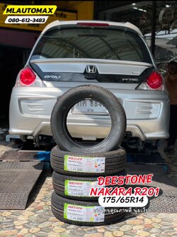 #HONDA_BRIO🛞เปลี่ยนยาง #DEESTONE_R201_175/65R14