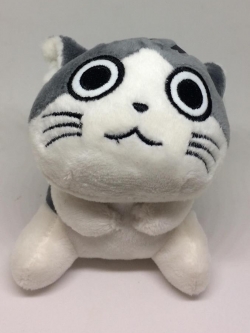 พวงกุญแจแมวจี้ตากลม