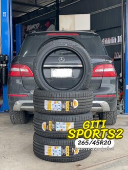 🚗#BENZ_MLเปลี่ยนยาง 🛞#ยางจีที #ยางสปอร์ตสมรรถนะการขับขี่สูง 🛞 🛞#Giti_SportS2 265/45R20 🛞 #บริการตั้งศูนย์🛞