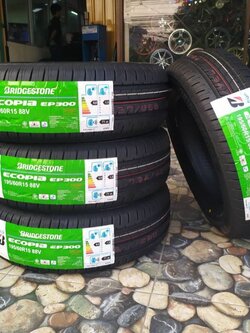 Bridgestone EP300 195-60R15 ยางใหม่คุณภาพดี พร้อมติดตั้งฟรี