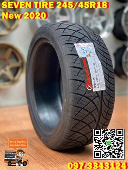 ยางลายซิ่ง Seven Tire RS-07 245/45R18 275/40R18 ยางนุ่มหนึบ ยางปี2020