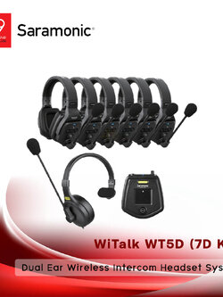Saramonic WiTalk WT5D (7D KIT) Dual Ear Wireless Intercom Headset System