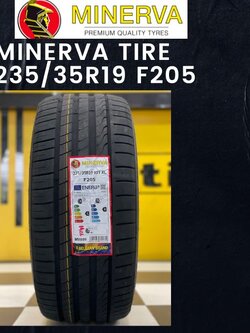 ยางMINERVA F205 235/35R19 ยางสปอร์ตคุณภาพดี สมรรถนะการขับขี่สูงนุ่มเงียบ ยางใหม่2022