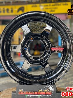 #ล้อแม็กซ์ใหม่ขอบ16 #TE37ขอบ16นิ้ว 16x8 ET0 6x139.7 สีดำเงาตัวหนังสือเลเซอร์สีแดง