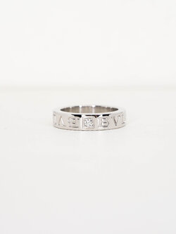 แหวน Bvlgari Bvlgari Ring with Diamond ทองขาว18K ไซส์ 46# (Used)