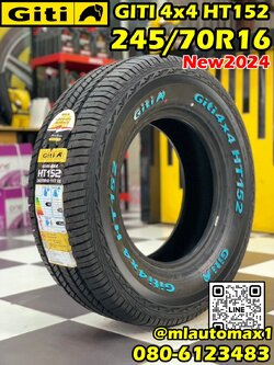 245/70R16 GITI 4x4 HT152 ยางทางเรียบ(ตัวหนังสือสีขาว) นุ่มเงียบ ยางรถยนต์คุณภาพดี สมรรถนะสูง ยางใหม่ปี2024