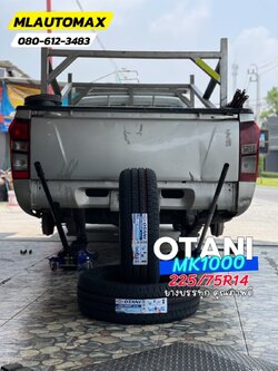 🛞❤️ #ISUZU_D-MAX 🚘เปลี่ยนยาง 🛞🐘#OTANI_MK1000_225/75R14 ❤️ 🛞 #ยางบรรทุกคุณภาพดี
