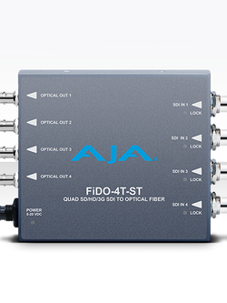 FiDO-4T-ST 4-Channel 3G-SDI to Single-Mode ST Fiber Transmitter
