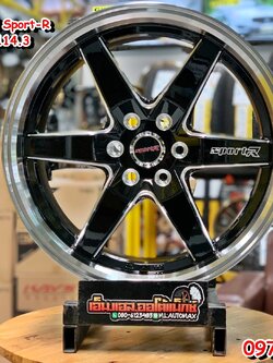 ล้อแม็กขอบ18 Weld Navara SportX 18x8.5 ET35 6x114.3 สีดำขอบเงา