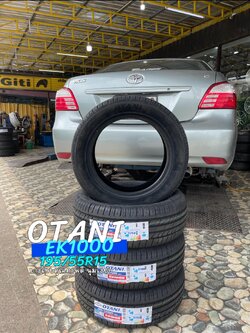 🚘 #TOYOTA_VIOS✔️ เปลี่ยนยาง #OTANI #EK1000 195/55R15