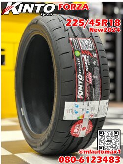 KINTO FORZA 001 Treadwear 280 225/45R18 ยางใหม่ปี2024