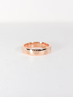 แหวน Cartier Logo de Cartier band ทองชมพู18K ไซส์ 49# (Used)