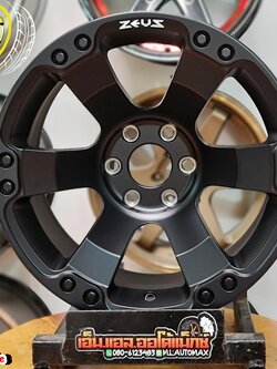ล้อแม็กซ์ ZEUS By Lenso รุ่น ZEUS-12 ล้อขอบ16 กว้าง8.5 ออฟ0 6รู114.3 สีดำด้าน(MB)