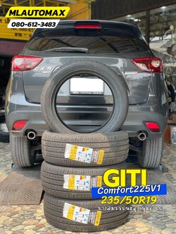 MAZDA_CX5🛞 เปลี่ยนยาง #GITI_Comfort225V1_235/50R19 #บริการตั้งศูนย์ล้อ