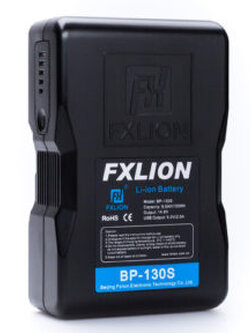 BP-130S Cool Black V mount Battery with USB output 5V/2A.