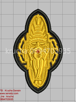 ไฟล์บล็อคปัก วิทยาลัยการทัพบก 1 (พื้นดำสีผ้า ไม่ลงไหม)