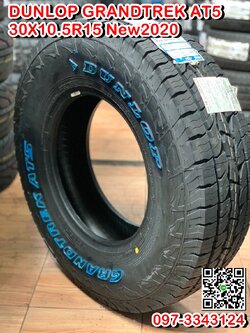 30x10.5R15 DUNLOP Grandtrek AT5 ยางใหม่ปี2020