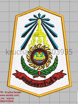 ไฟล์บล็อคปัก กองพันทหารช่างที่6-1 (พื้นขาวสีผ้าไม่ลงไหม)