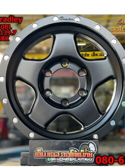 ล้อแม็กซ์ใหม่ลายออฟโรด ขอบ16 Bradley Crown 16กว้าง 8 ET0 6x139.7 สีเทากัน