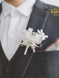 คาดผมเด็ก(หน้าร้านอยู่รัชดา)KF644เข็มกลัดดอกไม้สีชมพู