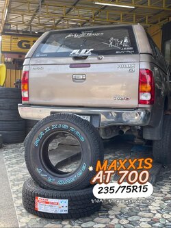 #ยางสายลุย หล่อดุดัน เปลี่ยนยาง #TOYOTA_VIGO❤️ #MAXXIS_AT700_235/75R15