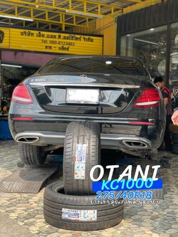🚘 #BENZ_E350e เปลี่ยนยาง #OTANI #KC1000 275/40R18