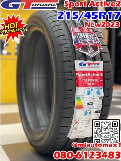 GT RADIAL SPORT Active2 215/45R17 ยางใหม่ปี2023
