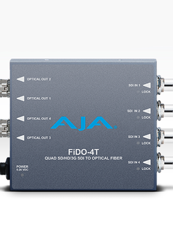 FiDO-4T 4-Channel 3G-SDI to Single-Mode LC Fiber Transmitter