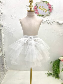 กระโปรงสุ่ม สุ่มเด็ก สุ่มผู้ใหญ่*หน้าร้านรัชดาพร้อมส่ง* SK02 เป็นสุ่มผ้า3ชั้น เอวยางยืด