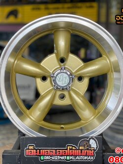 ล้อแม็กใหม่ขอบ13 ลายล้อกล้วย #MGW #MF-5134 13x7 ET-7 4x110 #สีทองขอบเงา