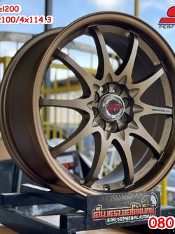 ล้อแม็กCe28 สีน้ำตาล ขอบ17 กว้าง7.5 4รู100และ4รู114 ล้อไทยคุณภาพดี SSW