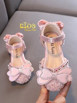 รองเท้าออกงานเด็ก(หน้าร้านอยู่รัชดา ลองได้)H139 สีชมพู