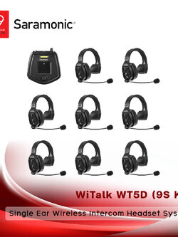 Saramonic WiTalk WT5D (9S Kit) Single Ear Wireless Intercom Headset System
