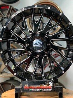 ล้อแม็กใหม่ลายออฟโรด ขอบ20 OFF-ROAD 20 กว้าง10 ออฟ-12 6รู139.7 สีดำสายลุย หล่อดุดัน