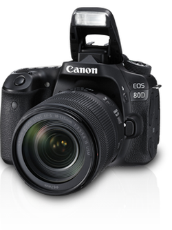 กล้อง DSLR Canon EOS 80D Kit II (EF-S18-135 IS USM)+CS100