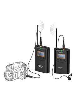 COMICA CVM-WM100 ชุดไมค์ไร้สายสำหรับกล้องวีดีโอ 48 ชาแนล ย่าน UHF