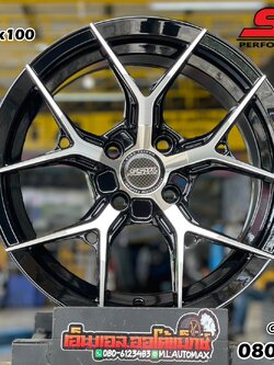 ล้อแม็กซ์ใหม่ขอบ15 SSW 385 15x7 ET35 4x100 สีดำหน้าเงา สวยหรู