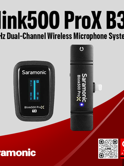 Saramonic - Blink500 ProX B3 2.4GHz Dual-Channel Wireless Microphone System