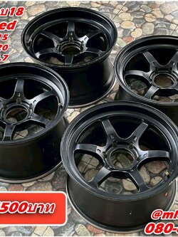ล้อแม็กซ์ขอบ18 K SPEED หน้า 18 9.5 ET15 หลัง 18 10.5 ET20 6x139.7 สีดำ ล้อสภาพพร้อมใช้งาน ไม่คด ไม่ดุ้ง
