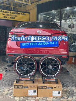 🚘 #NISSAN_ALMERA🛞 #ล้อแม็กซ์ขอบ15_V RACING #HR220